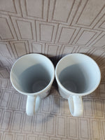 Pair of Love Colonial Williamsburg Coffee Mugs