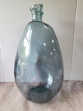 Blue Glass Balloon Shaped Floor Vase (B)
