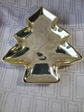 Studio Nova Christmas Shine Gold Toned Ceramic Tree Candy Dish