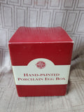 Hand Painted Porcelain Egg Box
