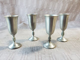 Set of 4 Pewter Pineapple Cordial Cup