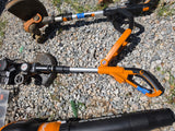 Worx 20v Lawn Care System, Blower, Two TString Trimmers/Edgers, Five Batteries and Charger