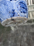 Medium Ceramic Blue and White Planter (M)
