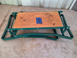Large Folding Gardening Stool w/Wooden Seat (B)
