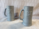Pair of Matte Black Playboy Bunny Steins (B)