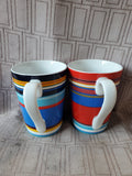 Pair of Lenox DKNY Mult-Colored Mugs (B)