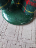 (G) Byers' Choice Carolers Signed "Woman with Fur Muff" Figurine