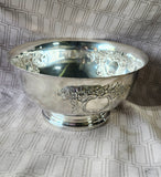 (B) Silverplate Footed Punch Bowl