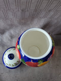 Hand Painted Ceramic "Biscotti" Jar