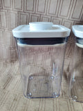 Pair of OXO Plastic Pop Lock Containers
