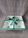 Gmundner Keramik Floral 4 Sectioned Dish