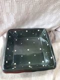 Temp-Tations Black and White Polka Dot Baking Dish with Wire Rack and Trivet (B)