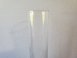 Dansk Jens Quistgaard Cast Iron and Hurricane Glass Candle Holder