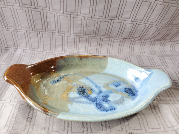 Signed Pottery Au Gratin Dish