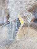 Clear Acrylic Recipe Box with Recipe Cards APPEARS UNUSED