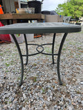 Green Aluminum Patio Side Table