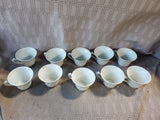 22 Piece Esther M. Miller Seashell Luncheon Plate and Teacup Set