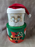 Santa Stacking Cookie Tin