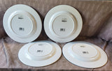Set of 4 Colonial Williamsburg Melamine Lemon Dinner Plates