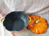 Smith Clark Iron Works 4 Qt Cast Iron Pumpkin Dutch Oven