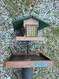 Wild Birds Unlimited Eco-Tough Classic Feeder w/Seed Catcher Tray on Post *Read Description*