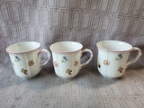 Lot of 3 Villeroy & Boch "Petite Fleur" Coffee Mugs