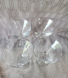 Set of 4 Clear Martini Glasses