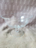 Clear Glass Pedestal Compote Dish