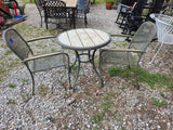 3-Piece Metal Outdoor Bistro Dining Set
