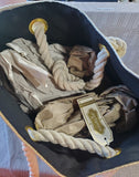 Mudpie Beige Sealife Beach Tote