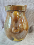 Brown Glazed Pottery Pitcher Vase