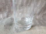 Heavy Clear Glass Cylindrical Vase
