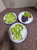 Trio of 9" Decorative Vegetable Themed Plates , Jay Willred for Andrea by Sadek