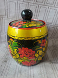Russian Khokhloma Lacquerware Jar