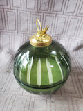 Apothercary Guild Green Glass Ornament Candle UNUSED