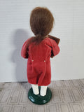 Byers' Choice Carolers Signed Colonial Williamsburg "Boy with Rose" Figurine