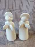 Pair of Royal Copenhagen White Angel Figurines