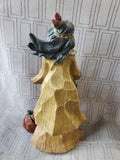 Native American Woman Resin Statue