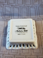 (C) Andrea by Sadek Colonial Williamsburg "Winter Homestead" Trinket Dish