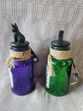Pair of Hocus Pocus Sanderson Sisters Light Up Bottles WORKS