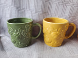 Set of 4 Sur La Table Pumpkin Mugs