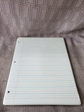 Fishs Eddy Porcelain Notebook Paper Serving Platter