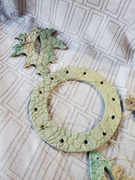 Ceramic Leaf, Acorn, and Squirrel Wind Chime