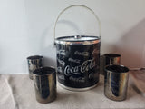 5 Piece Coca-Cola Ice Bucket and Matching Tumbler Set