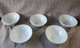 Set of 5 Primagera White Soup Bowls