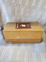 Mem Company English Leather Wooden Keepsake Box