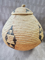 Vintage Zulu Hand Woven Basket