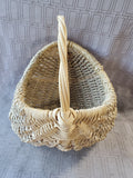 Woven Straw Gondola Style Basket