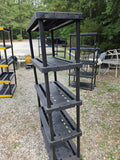 Black Plastic Garage Shelving Unit (A)