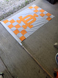 University of Tennessee Flag on Wooden Pole (Copy)